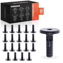 2004-2005 BMW 545i 20 Pcs Nylon Black Door Sill Cover Retainer Clip A-Premium APRCF1727