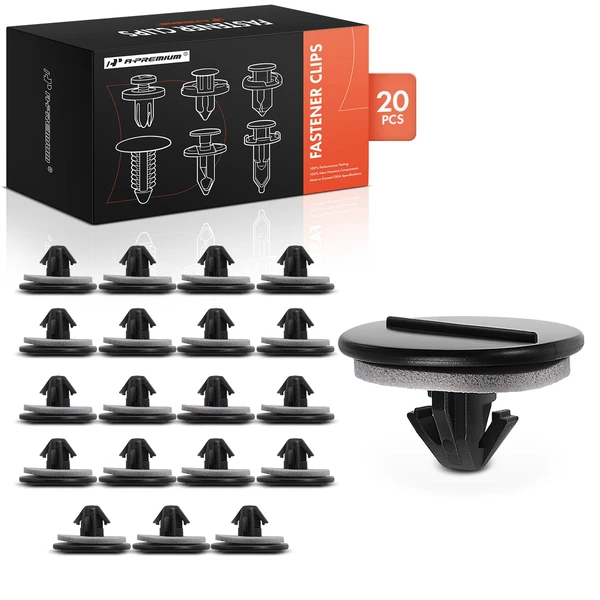 20 Pcs Nylon Black Front Fender A-Premium APRCF1748