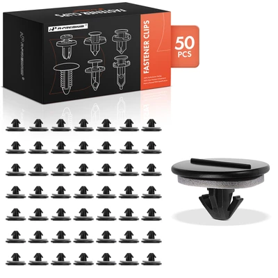 50 Pcs 9mm Nylon Front Fender Retainer Clips with Sealer