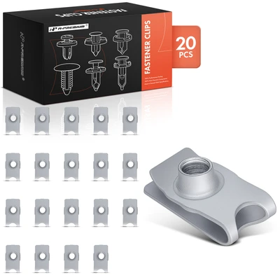 20 Pcs 14.5mm Zinc Retainer Clip Bumper Clip Retainer