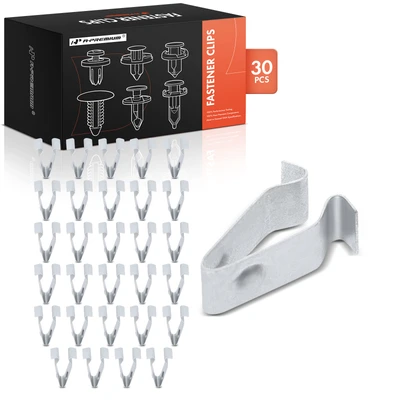 30 Pcs 13.5mm Width Across Bottom Legs Door Trim Fastener Clips