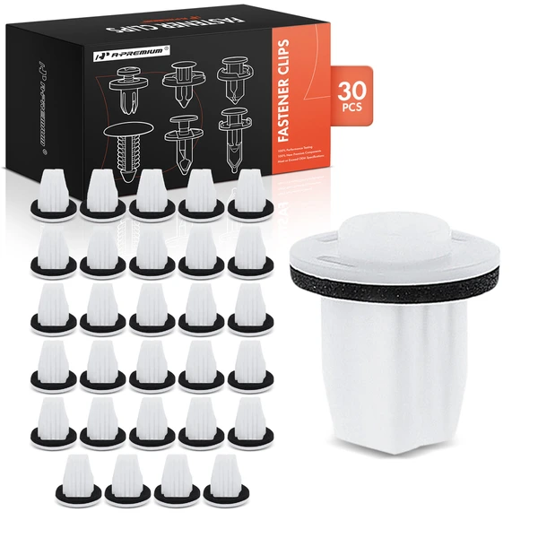 30 Pcs Nylon White Screw Grommet A-Premium APRCF1770