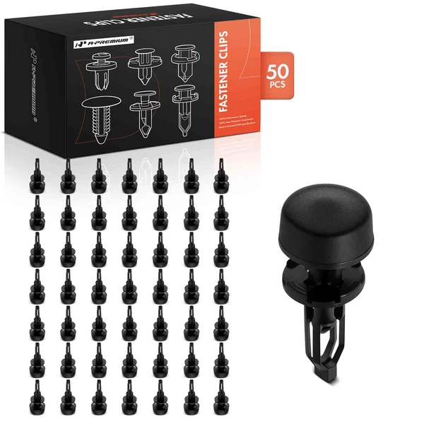 2011-2016 Scion tC 50 Pcs 9mm Nylon Black Front Grille Retainer Clip A-Premium APRCF1780