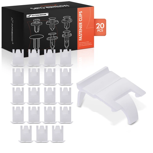 20 Pcs Nylon White Belt Molding Weatherstrip A-Premium APRCF1787