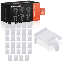 1995-2006 Hyundai Accent 30 Pcs Nylon White Belt Molding Weatherstrip Retainer Clip A-Premium APRCF1788