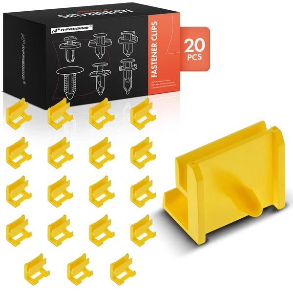 20 Pcs Nylon Yellow Rocker Panel & Wheel Housing Trim Cover Retainer Clip A-Premium APRCF1799