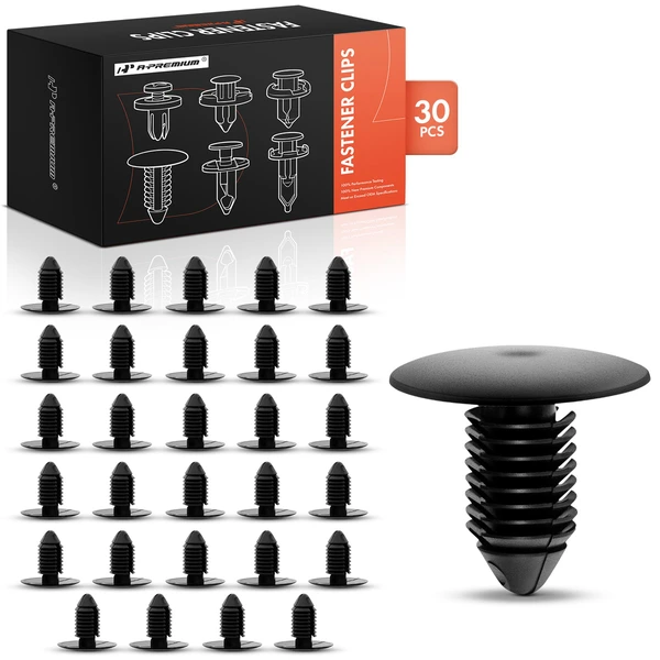 2000-2001 Chevrolet Impala 30 Pcs Nylon Black Radiator Apron Retainer Clip A-Premium APRCF1851