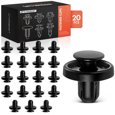 20 Pcs 8mm Nylon Front Fender Liner Retainer Clip Push-Type