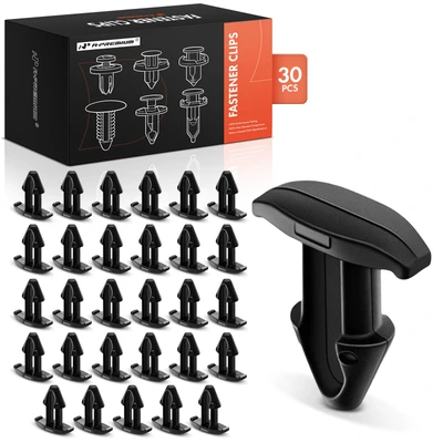 30 Pcs 6.2mm Nylon Front Bumper Grille Hood Seal Retainer Clips