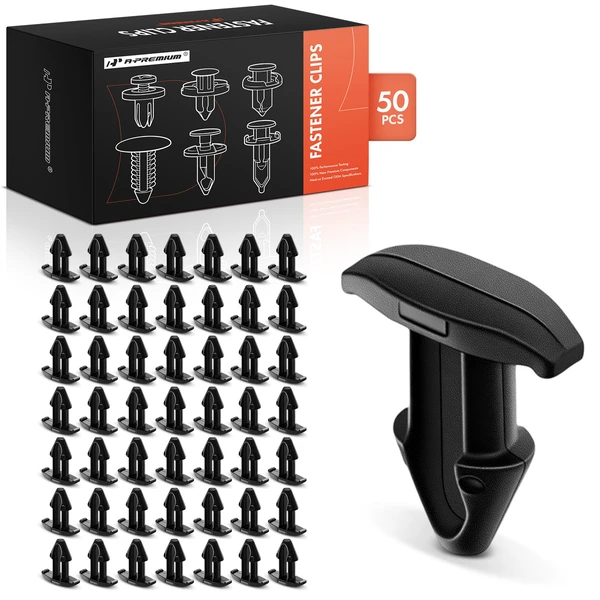 50 Pcs Nylon Black Front Bumper Grille Hood Seal Clip A-Premium APRCF1858