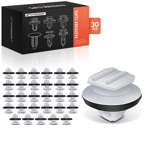 2020-2022 Lexus RX450hL 30 Pcs Nylon White Wheel Opening Molding Retainer Clip A-Premium APRCF1863