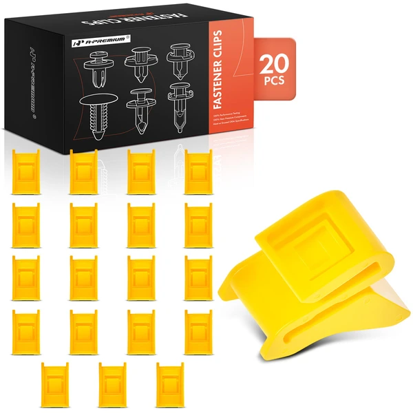 2014-2023 INFINITI QX80 20 Pcs Nylon Yellow Bumper Cover Retainer A-Premium APRCF1865