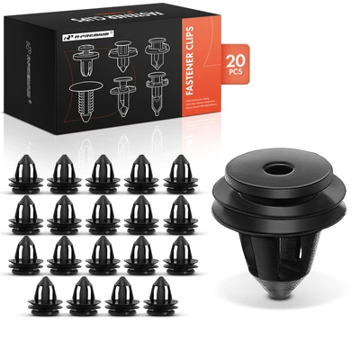 20 Pcs 8mm Black Nylon Door Pannel Fastener Clips
