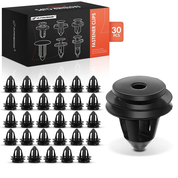 2008 Volkswagen R32 30 Pcs Nylon Black Door Panel Retainer Clip A-Premium APRCF1875