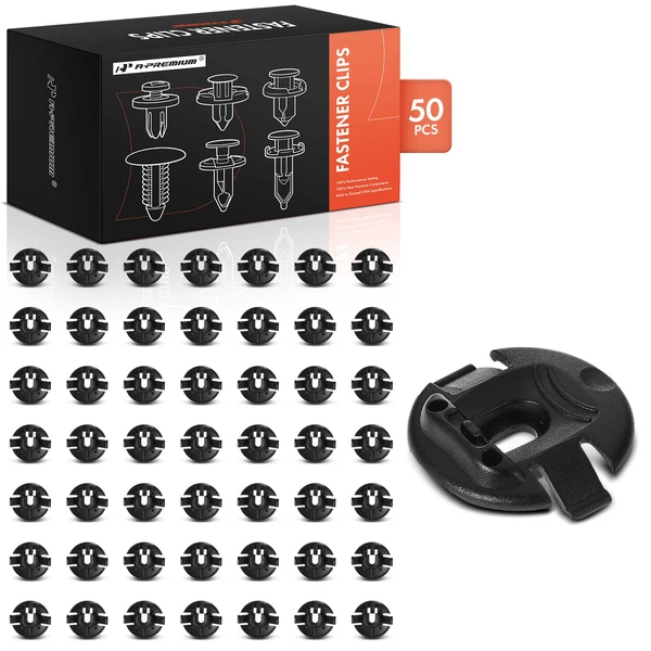 2013-2016 Audi allroad 50 Pcs Nylon Black Splash Shield Retaining Clip A-Premium APRCF1882