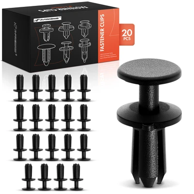 20 Pcs 5mm Bumper Roof Hood Side Cover Retainers Clips Push-Type