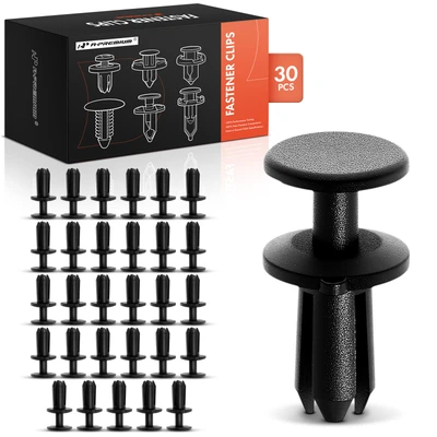 30 Pcs 5mm Bumper Roof Hood Side Cover Retainers Clips Push-Type