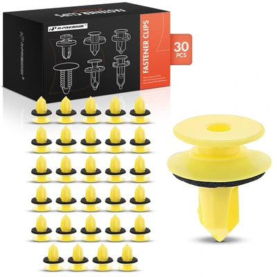 30 Pcs 9mm Nylon Door Trim Panel Retainer Fastener Clips