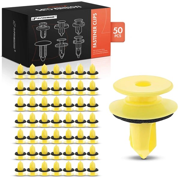 2014-2016 Buick LaCrosse 50 Pcs Nylon Yellow Trim Panel Retainer A-Premium APRCF1897