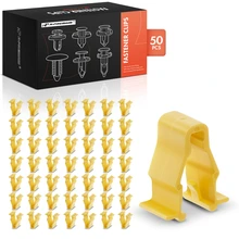50 Pcs Nylon Front Bumper Fender Retainer Clips