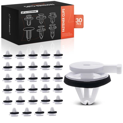 30 Pcs 10.8mm Nylon Wind Shield Pillar Retainer Trim Clips with Sealer