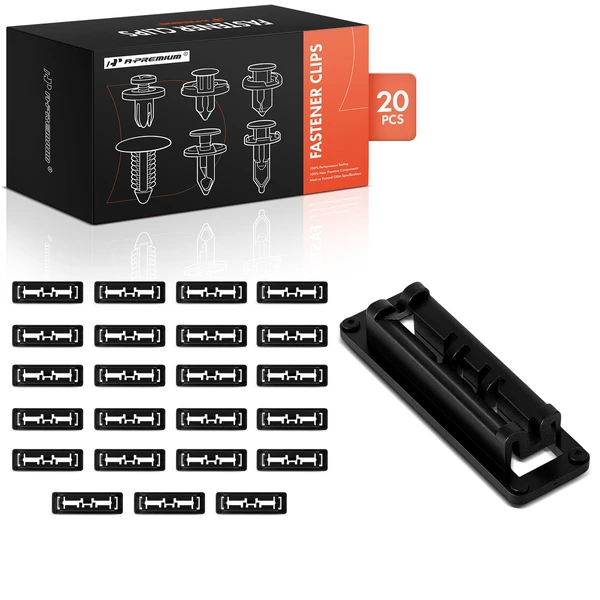 20 Pcs Nylon Black Headliner Retaining Clip A-Premium APRCF1910