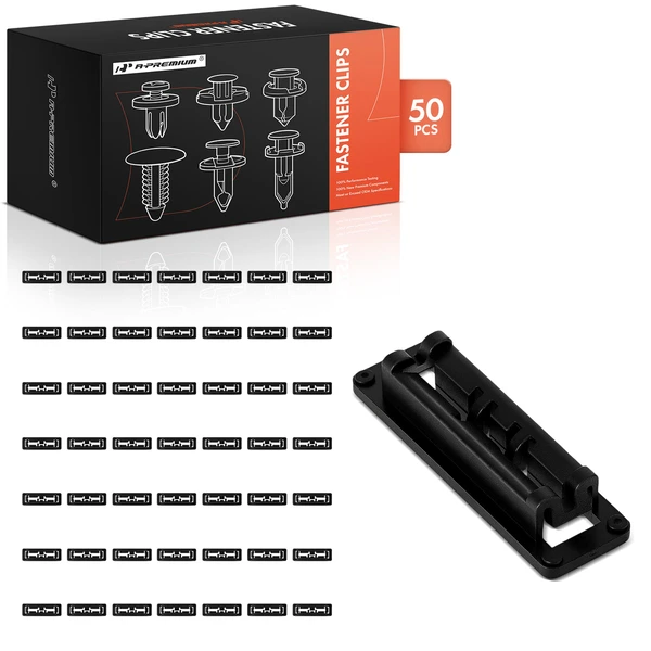 50 Pcs Nylon Black Headliner Retaining Clip A-Premium APRCF1912