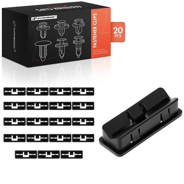 20 Pcs Nylon Black Headliner Retaining Clip A-Premium APRCF1913