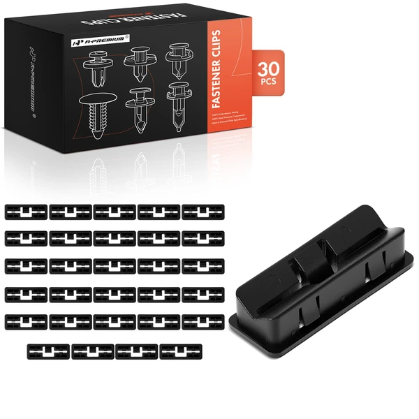 30 Pcs Nylon Black Headliner Retaining Clip A-Premium APRCF1914