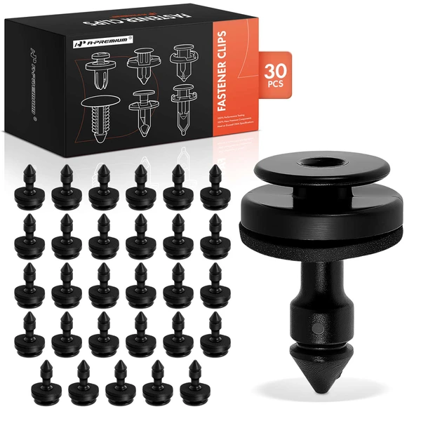 1999-2008 Jaguar S-Type 30 Pcs Nylon Black Trim Panel Retainer A-Premium APRCF1923