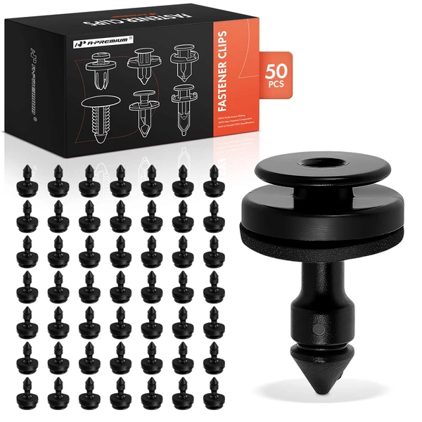 2019-2021 Jaguar I-Pace 50 Pcs Nylon Black Trim Panel Retainer A-Premium APRCF1924