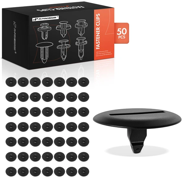 2008-2017 Mercedes-Benz C300 50 Pcs 7mm Nylon Black Rocker Molding Retainer A-Premium APRCF1936