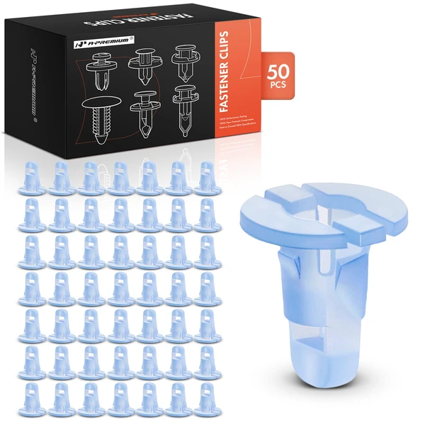 50 Pcs Nylon Blue Rocker & Door Trim Panel Grommet A-Premium APRCF1939