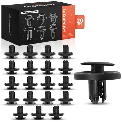 20 Pcs 8mm Nylon Fender Liner Retainer Plate Clip