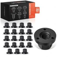 2008 Volkswagen R32 20 Pcs Nylon Black Front Bumper Support Retainer Nut A-Premium APRCF1979