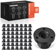 2008 Volkswagen R32 50 Pcs Nylon Black Front Bumper Support Retainer Nut A-Premium APRCF1981