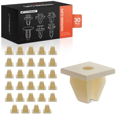 30 Pcs M4.2 Nylon Door Handle Nut Retainer Clip
