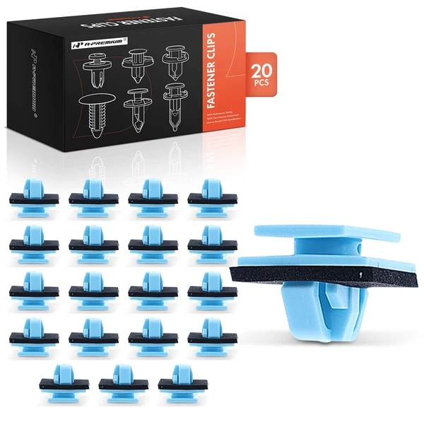 20 Pcs Nylon Blue Door Molding Retainer Clip A-Premium APRCF2027