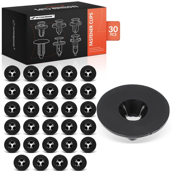 2013-2019 Hyundai Santa Fe 30 Pcs Nylon Black Bumper Splash Shield Fender Liner Retainer Clip A-Premium APRCF2052