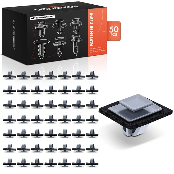 2016-2017 Kia Optima 50 Pcs Nylon Gray Liftgate Molding Clip with Sealer A-Premium APRCF2056