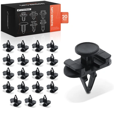 20 Pcs 7mm Nylon Door Retainer Clip Fastener Push-Type