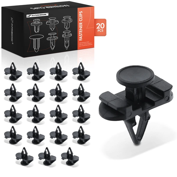 1996-2018 2021-2024 Audi A6 20 Pcs 7mm Nylon Black Front Door Retainer A-Premium APRCF2063