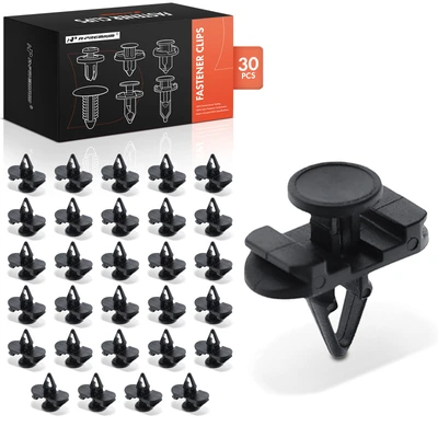 30 Pcs 7mm Nylon Door Retainer Clip Fastener Push-Type