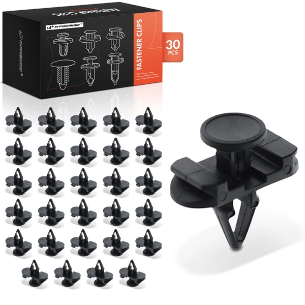 1996-2018 2021-2024 Audi A6 30 Pcs 7mm Nylon Black Front Door Retainer A-Premium APRCF2064