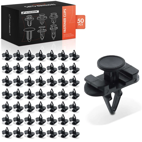 1996-2018 2021-2024 Audi A6 50 Pcs 7mm Nylon Black Front Door Retainer A-Premium APRCF2065