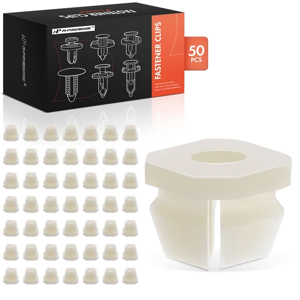 1982-1983 Chevrolet Celebrity 50 Pcs 7.9mm Nylon Natural Front Lights Retainer Clip A-Premium APRCF2569