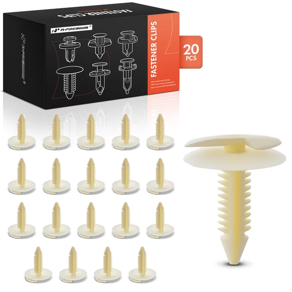 1978-2002 2010-2015 Chevrolet Camaro 20 Pcs Nylon White Retains Conduit To Sheet Metal In Doors Retainer Clip A-Premium APRCF2573