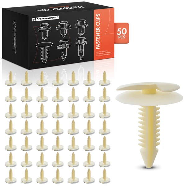 1978-2002 2010-2015 Chevrolet Camaro 50 Pcs Nylon White Retains Conduit To Sheet Metal In Doors Retainer Clip A-Premium APRCF2575