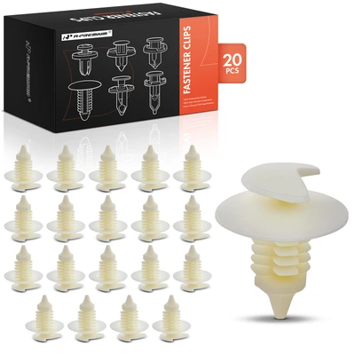 20 Pcs 9mm Trim Panel Retainer Clip Fastener Double Head