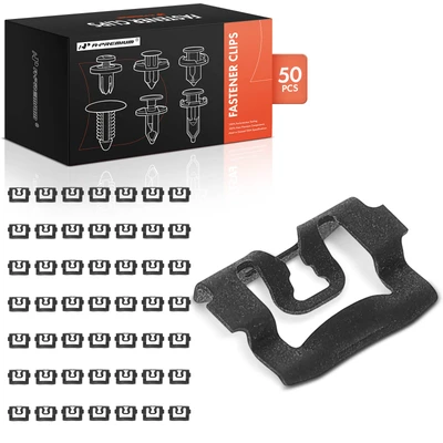 50 Pcs 14.55mm Width Metal Windshield & Rear Window Trim Moulding Clips